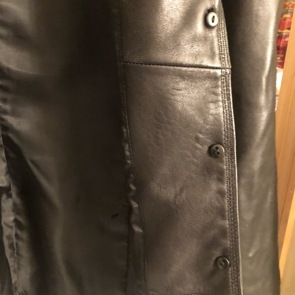Kenneth Cole Reaction Black Leather Jacket - Picture 4 of 5